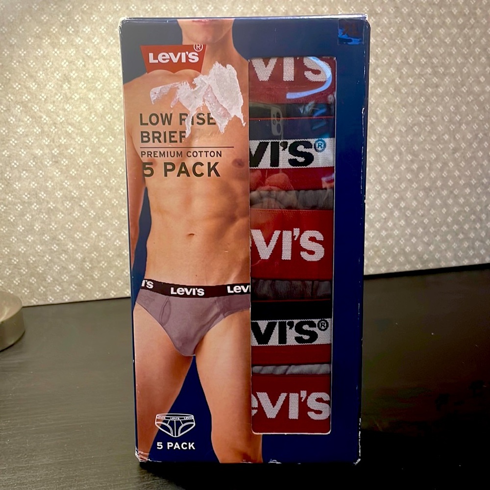 🆕Levi’s Low Rise Briefs x5